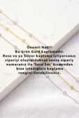 925 Ayar Gümüş, Zirkon Taş ve Gümüş Çubuklu Bel Zinciri - 2