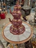 12 kişilik ocaklı demlikli bakır kahvaltı sunumluğu full set - 1