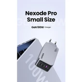 Ugreen Nexode Pro 25874 2xUSB-C+USB-A QC/PD 100W GaN Hızlı Şarj Kablosu ve Adaptörü - 2