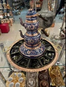 12 kişilik ocaklı demlikli bakır kahvaltı sunumluğu full set - 1