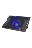 Soğutucu Fanlı Laptop Notebook Standı Led Işıklı Sessiz Çalışma Plastik Tasarımıyla Hafif ErgoStand - 1