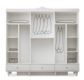 İZMİR MDF 6 KAPILI DOLAP - 3