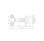 E.C.A. Ankastre Taharet Musluğu Krom 102151018H thumbnail 2