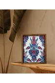 20 X 25 Cm Çini Mia-309 Ahşap Fırınlanmış Kuru Kayın Çinili Sunum Tepsi - 3