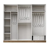 GİRİT MDF 6 KAPILI DOLAP - 2