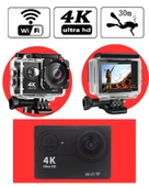 4K Ultra HD Aksiyon Kamerası – Su Geçirmez, Geniş Açı, Spor ve Vlog Çekimi İçin thumbnail 4