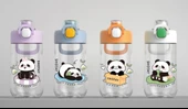 Shotay Çocuk Su Matarası Tritan Panda 500Ml Beyaz ST-7011-2 - 6