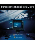 4K Ultra HD Aksiyon Kamerası – Su Geçirmez, Geniş Açı, Spor ve Vlog Çekimi İçin thumbnail 8