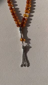 Kehribar 925 ayar tesbih - 2