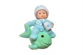 Decotown Hediyelik Sevimli Mavi Bebek Biblo Polyester Süs Eşyası - 2