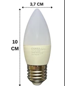 (3 Adet) Osaka 7W (50W) 3000K (Sarı) E27 Duylu (Kalın Duy) Mum Led Ampul - 3
