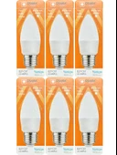 (6 Adet) Osaka 7W (50W) 6500K (Beyaz Işık) E27 Duylu (Kalın Duy) Mum Led Ampul - 1