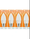 (4 Adet) Osaka 7W (50W) 6500K (Beyaz Işık) E27 Duylu (Kalın Duy) Mum Led Ampul - 1