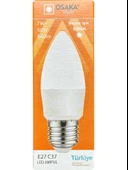 (4 Adet) Osaka 7W (50W) 6500K (Beyaz Işık) E27 Duylu (Kalın Duy) Mum Led Ampul - 2