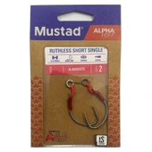Mustad Alpha Point Ruthless Short Single A-ASSIST5 Asist Olta İğnesi  1/0 No / 2 Adet - 1