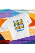 playbackmoda Crop-top Donald Duck Baskılı Yarım Tişört thumbnail 1