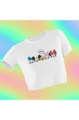 playbackmoda Crop-top Disney Karakterleri Baskılı Yarım Tişört thumbnail 1