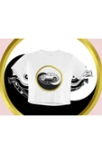 playbackmoda Crop-top Ying-yang Wolksvagen Beetle Baskılı Yarım Tişört thumbnail 1