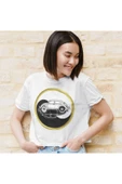 playbackmoda Crop-top Ying-yang Wolksvagen Beetle Baskılı Yarım Tişört thumbnail 2
