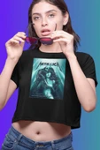 playbackmoda Crop-top Metallica Baskılı Yarım Tişört thumbnail 2