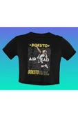 playbackmoda Akiki Tasarım, Bokuto Kotaro, Anime - Manga, Siyah Crop (yarım Tişört) , M Beden thumbnail 1