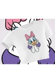 playbackmoda Crop-top Daisy Duck Baskılı Yarım Tişört thumbnail 1