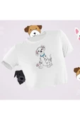 playbackmoda Crop-top Sevimli Dalmaçyalı Baskılı Yarım Tişört thumbnail 1