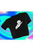 playbackmoda Crop-top Casper Baskılı Yarım Tişört thumbnail 1