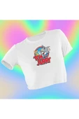 playbackmoda Crop-top Tom And Jerry Baskılı Yarım Tişört thumbnail 1