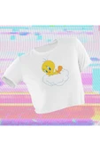 playbackmoda Crop-top Tweety Baskılı Yarım Tişört thumbnail 1