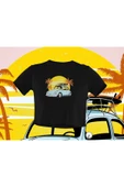 playbackmoda Crop-top Wolksvagen Beetle Baskılı Yarım Tişört thumbnail 2