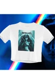 playbackmoda Crop-top Metallica Baskılı Yarım Tişört thumbnail 1