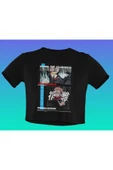 playbackmoda Akiki Tasarım, Saturo Gojo, Anime - Manga, Siyah Crop (yarım Tişört) , S Beden thumbnail 1