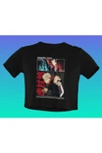 playbackmoda Akiki Tasarım, Itadori Yuji, Anime - Manga, Siyah Crop (yarım Tişört) , L Beden thumbnail 1
