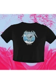 playbackmoda Crop-top Metallica Baskılı Yarım Tişört thumbnail 1