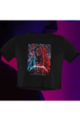 playbackmoda Crop-Top Metallica Baskılı Yarım T-Shirt thumbnail 1