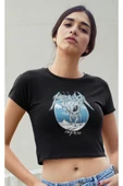 playbackmoda Crop-top Metallica Baskılı Yarım Tişört thumbnail 2