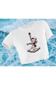 playbackmoda Crop-top Denizci Betty Boop Baskılı Yarım Tişört thumbnail 1