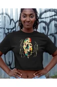 playbackmoda Crop-top Bob Marley Baskılı Yarım Tişört thumbnail 2