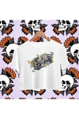 playbackmoda Crop Top Zar Kurukafa Baskılı Yarım Tişört thumbnail 2