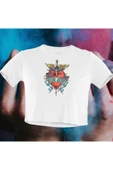 playbackmoda Crop-top Bon Jovi Baskılı Yarım Tişört thumbnail 1