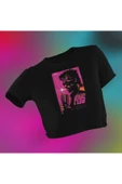 playbackmoda Crop-top Dizi Fim Fıght Club Baskılı Yarım Tişört thumbnail 1