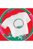 playbackmoda Crop-top Dizi Fim Squid Game Baskılı Yarım Tişört thumbnail 1