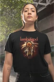 playbackmoda Crop-top Lamb Of God Baskılı Yarım Tişört thumbnail 2