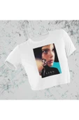 playbackmoda Crop-top Dizi Fim Leon Baskılı Yarım Tişört thumbnail 1