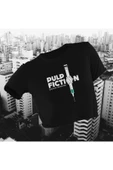 playbackmoda Crop-top Dizi Fim Pulp Fıctıon Baskılı Yarım Tişört thumbnail 1