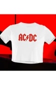 playbackmoda Crop-top Acdc Baskılı Yarım Tişört thumbnail 1