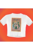 playbackmoda Crop-top Nırvana Baskılı Yarım Tişört thumbnail 1