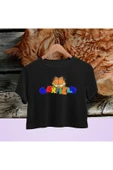 playbackmoda Crop-top Garfield Baskılı Yarım Tişört thumbnail 1