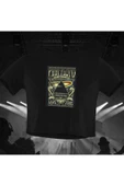 playbackmoda Crop-top Pink Floyd Baskılı Yarım Tişört thumbnail 1